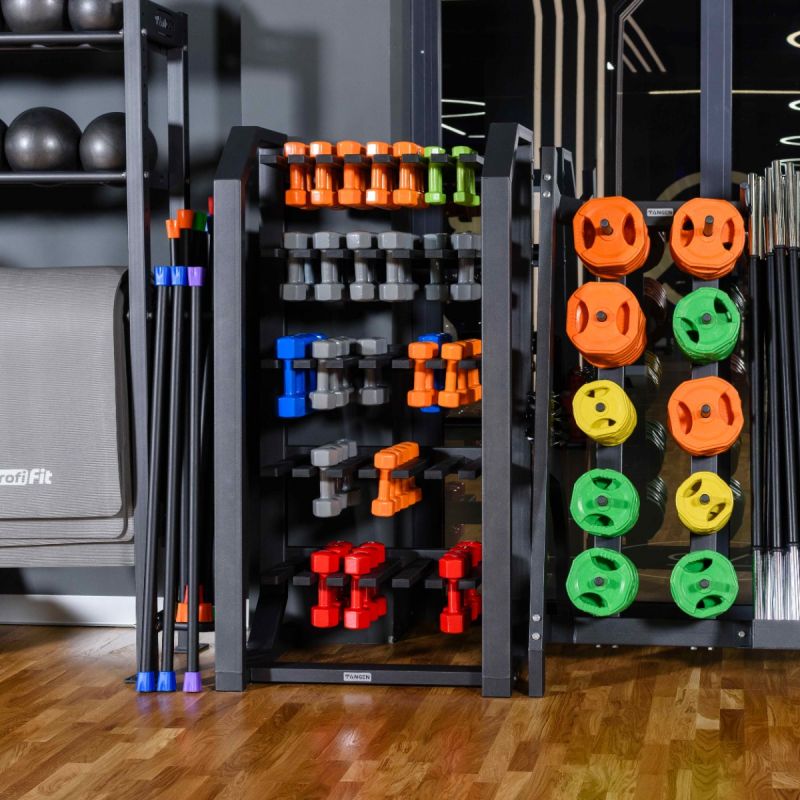 Гантель в виниловой оболочке, шестигранник PROFI-FIT 5 кг, синяя