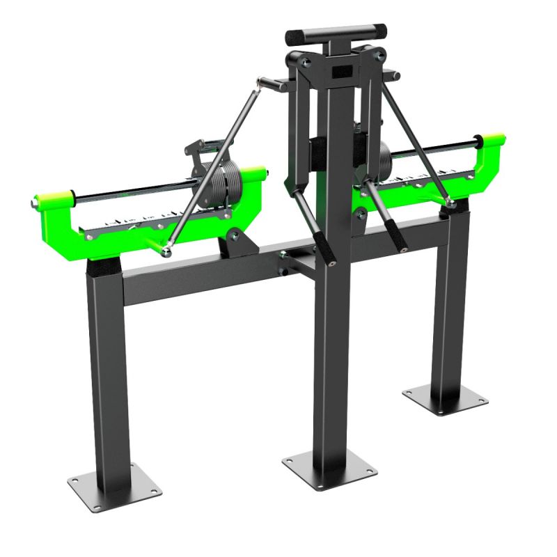 F-2805 Уличный тренажер Дельт-машина с переменной нагрузкой ZAVODSPORTA
