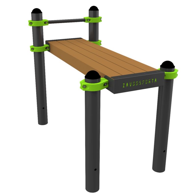 W334 GTO Скамья гимнаст. горизонт. для поднимания туловища из положения лежа на спине ZAVODSPORTA