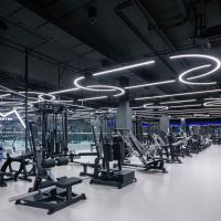 Светильник светодиодный полукруглый, диаметр 2,5 м (96 Вт)