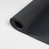 Коврик для йоги и фитнеса ПРОФ (угольно-черный) 5 мм PROFI-FIT