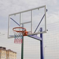 Щит баскетбольный игровой (монолитный поликарбонат) 1050х1800 мм ZAVODSPORTA