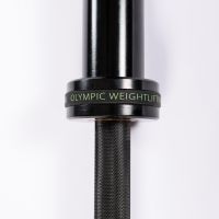 Гриф для штанги олимпийский женский 2010 мм (черный, до 480 кг, замки-пружины) D50 мм PROFI-FIT