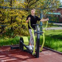 Cardio-1902 Уличный тренажер Эллипсоид с безынерционным нагрузочным механизмом ZAVODSPORTA