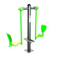 S-1023 Уличный тренажер Жим ногами (двусторонний) ZAVODSPORTA