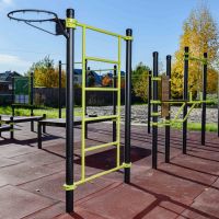W264 Гимнастический снаряд (шведская стенка) с баскетбольным кольцом ZAVODSPORTA