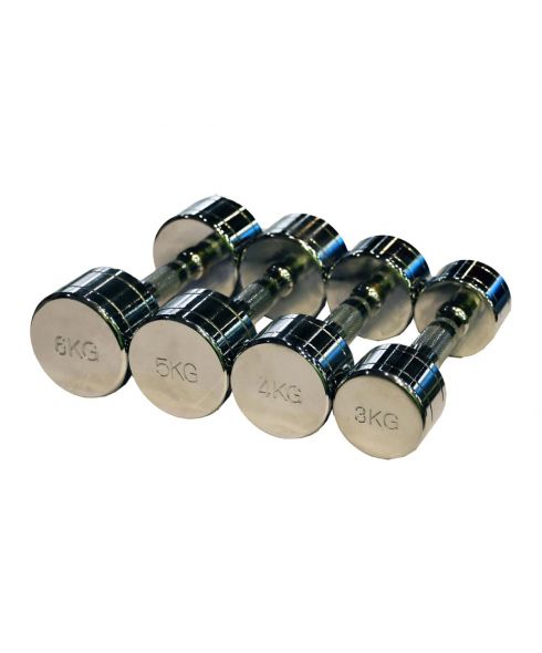 Гантель хромированная PROFI-FIT 9 кг РАСПРОДАЖА