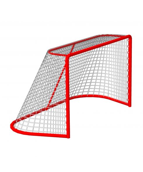 Сетка хоккей яч. 40*40 (1,25*1,85*1,30 м), цвет белый ПА (пара)