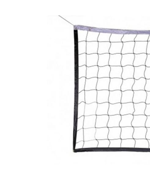 Сетка волейбол Д=2,5 мм яч. 100*100 белый Размер 1,0 * 9,5 м обш. с 4-х сторон, верх лента 5 см