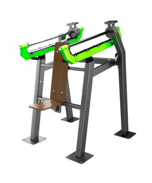 F-2801 Уличный тренажер Жим вверх с переменной нагрузкой ZAVODSPORTA