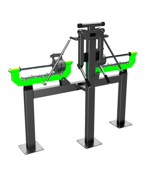 F-2805 Уличный тренажер Дельт-машина с переменной нагрузкой ZAVODSPORTA