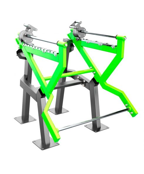 F-2816 Уличный тренажер Мультиштанга с переменной нагрузкой ZAVODSPORTA