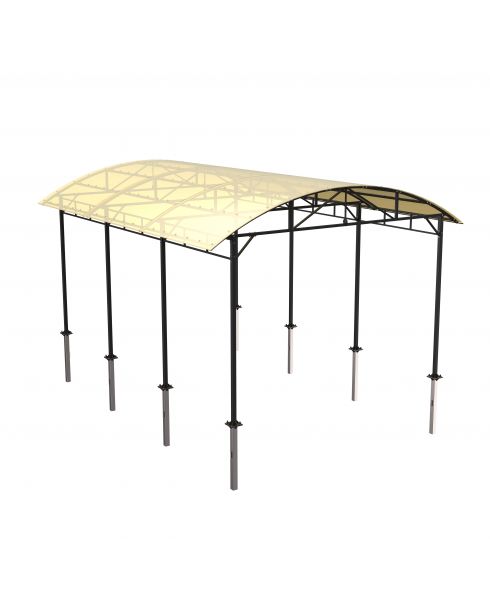P-5022 Навес для тренажеров теневой 6300х4800х3100 ZAVODSPORTA