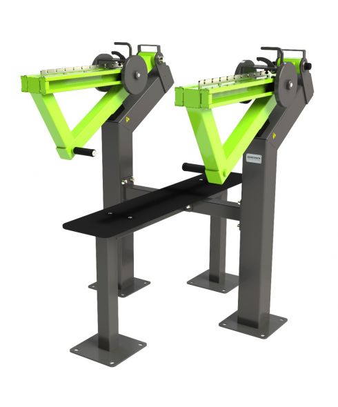 P-1800 Уличный тренажер Жим лежа с переменной нагрузкой ZAVODSPORTA